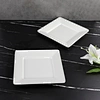 white square melamine plates